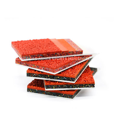 Ровный повторно использованный тип плиток резинового на открытом воздухе настила изготовленный на заказ УЛЬТРАФИОЛЕТОВЫЙ устойчивый