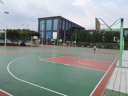 Высококачественная твердая акриловая поверхность для спортивных сооружений школ с легким нанесением и расширенной гарантией