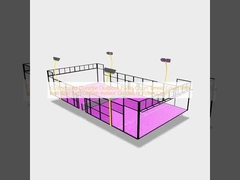Теннисный корт с антискользящей травой 10х20 м крытый крикетный корт